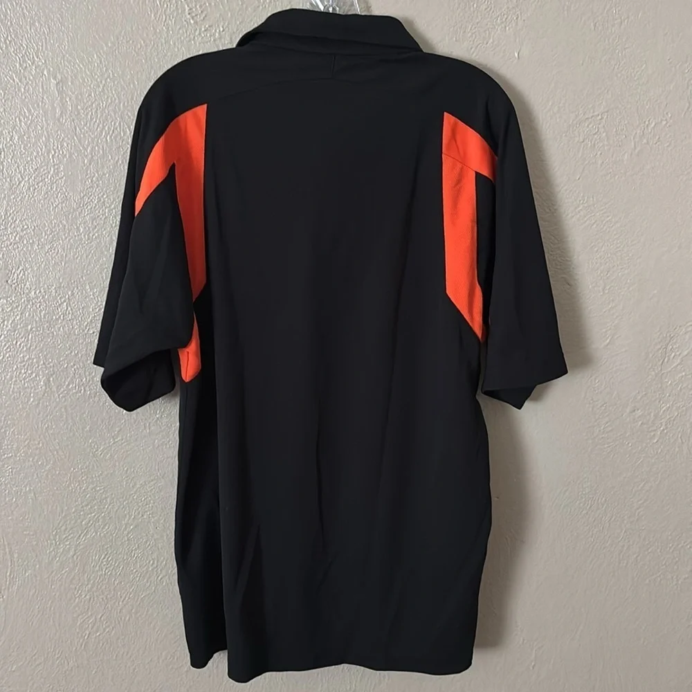 Men’s Nike MLB Baltimore Orioles Polo Shirt, Black/Orange, Medium